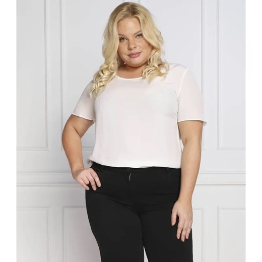 Persona by Marina Rinaldi Bluzka BELLA pluse size | Regular Fit | z dodatkiem Persona By Marina Rinaldi 44 okazja Gomez Fashion Store