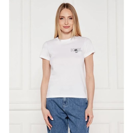 Karl Lagerfeld T-shirt ikon seasonal | Slim Fit ze sklepu Gomez Fashion Store w kategorii Bluzki damskie - zdjęcie 184356480