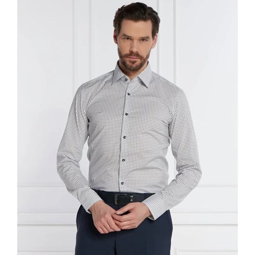 BOSS BLACK Koszula H-HANK-kent-C1-214 | Slim Fit | stretch ze sklepu Gomez Fashion Store w kategorii Koszule męskie - zdjęcie 184356520