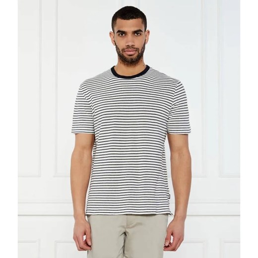 BOSS BLACK T-shirt H-Taut 28 | Regular Fit | z dodatkiem lnu ze sklepu Gomez Fashion Store w kategorii T-shirty męskie - zdjęcie 184356521