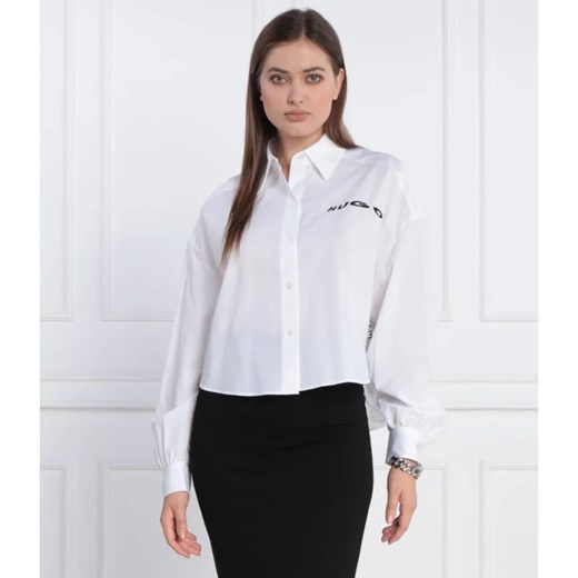 HUGO Koszula Elmire | Regular Fit ze sklepu Gomez Fashion Store w kategorii Koszule damskie - zdjęcie 184356531