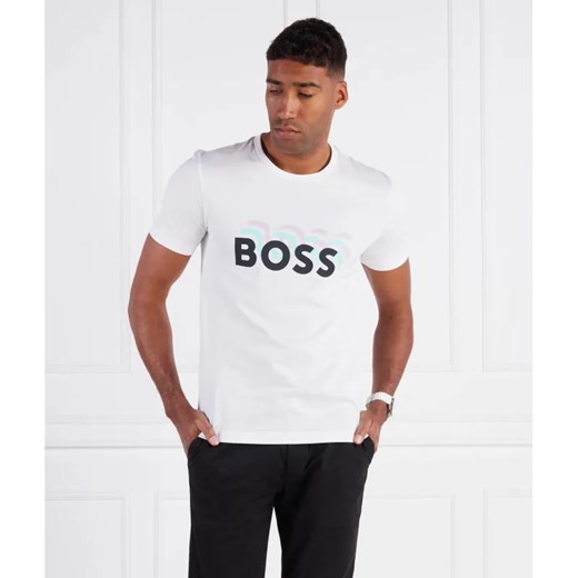 BOSS BLACK T-shirt Tessler 187 | Slim Fit ze sklepu Gomez Fashion Store w kategorii T-shirty męskie - zdjęcie 184356611