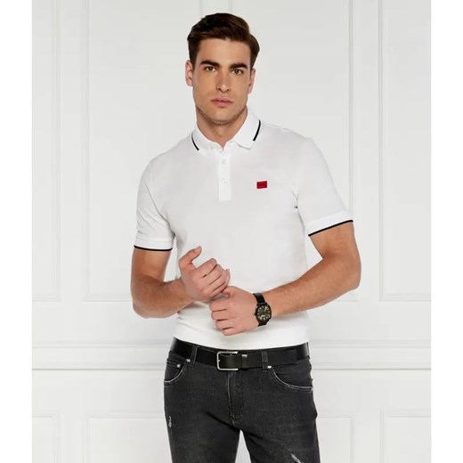 HUGO Polo DERESINO232 | Slim Fit ze sklepu Gomez Fashion Store w kategorii T-shirty męskie - zdjęcie 184356673