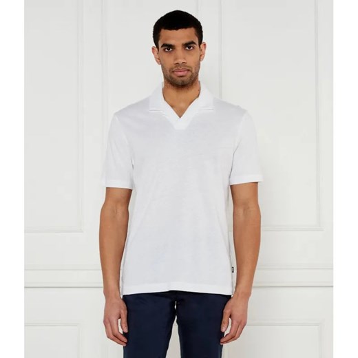 BOSS BLACK Polo H-Ponti 28 | Regular Fit | z dodatkiem lnu ze sklepu Gomez Fashion Store w kategorii T-shirty męskie - zdjęcie 184356683