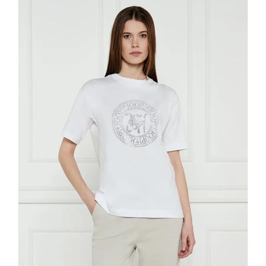 Joop! T-shirt Teggi | Regular Fit ze sklepu Gomez Fashion Store w kategorii Bluzki damskie - zdjęcie 184356691