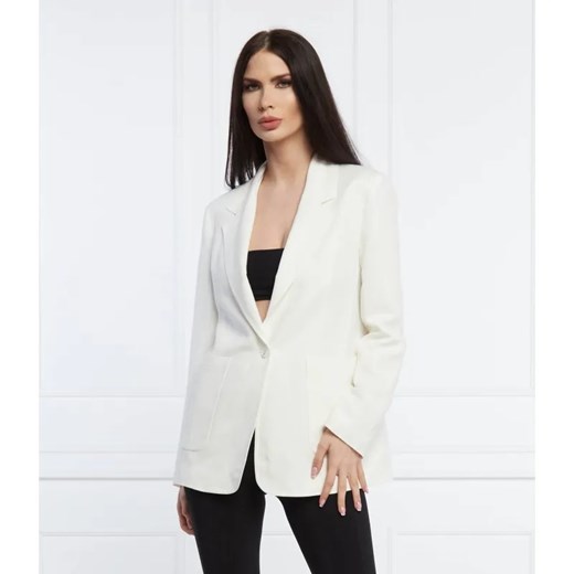 Patrizia Pepe Lniana marynarka | Regular Fit ze sklepu Gomez Fashion Store w kategorii Marynarki damskie - zdjęcie 184356704
