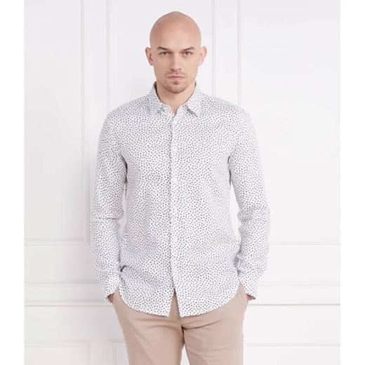 BOSS BLACK Lniana koszula Roger_F | Slim Fit ze sklepu Gomez Fashion Store w kategorii Koszule męskie - zdjęcie 184356762