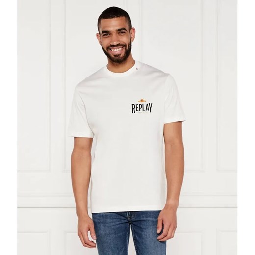 Replay T-shirt | Regular Fit ze sklepu Gomez Fashion Store w kategorii T-shirty męskie - zdjęcie 184356802