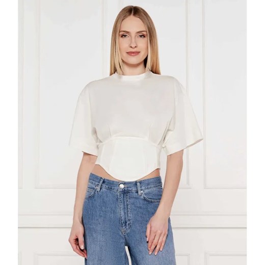 Pinko Bluzka Ti Sento | Cropped Fit ze sklepu Gomez Fashion Store w kategorii Bluzki damskie - zdjęcie 184356982