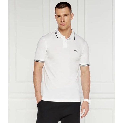 BOSS GREEN Polo Curved | Slim Fit | stretch ze sklepu Gomez Fashion Store w kategorii T-shirty męskie - zdjęcie 184357013