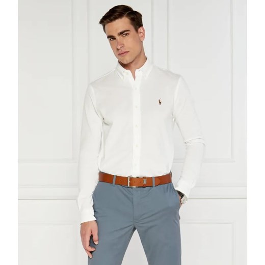 POLO RALPH LAUREN Koszula KNIT OXFORD | Regular Fit ze sklepu Gomez Fashion Store w kategorii Koszule męskie - zdjęcie 184357024