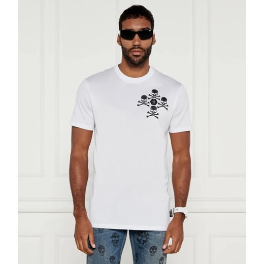 Philipp Plein T-shirt Skull&Bones | Regular Fit ze sklepu Gomez Fashion Store w kategorii T-shirty męskie - zdjęcie 184357031
