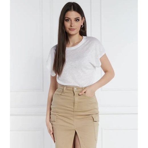 Calvin Klein Lniany t-shirt | Relaxed fit ze sklepu Gomez Fashion Store w kategorii Bluzki damskie - zdjęcie 184357051