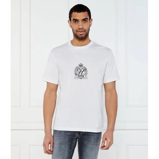 HUGO T-shirt Daminor | Regular Fit ze sklepu Gomez Fashion Store w kategorii T-shirty męskie - zdjęcie 184357070