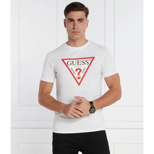 GUESS T-shirt | Slim Fit ze sklepu Gomez Fashion Store w kategorii T-shirty męskie - zdjęcie 184357144