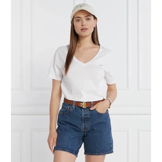 Tommy Hilfiger T-shirt MODERN REGULAR V-NK SS | Regular Fit ze sklepu Gomez Fashion Store w kategorii Bluzki damskie - zdjęcie 184357151
