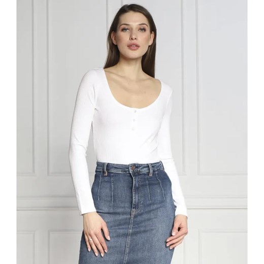 GUESS Bluzka KARLEE JEWEL | Slim Fit ze sklepu Gomez Fashion Store w kategorii Bluzki damskie - zdjęcie 184357154