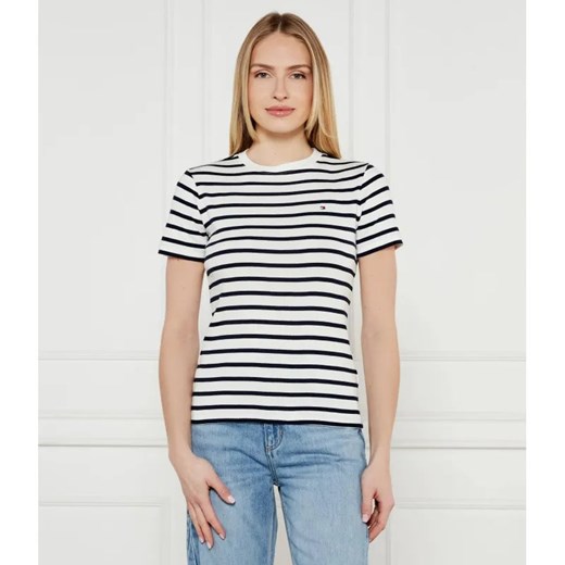 Tommy Hilfiger T-shirt | Slim Fit ze sklepu Gomez Fashion Store w kategorii Bluzki damskie - zdjęcie 184357163