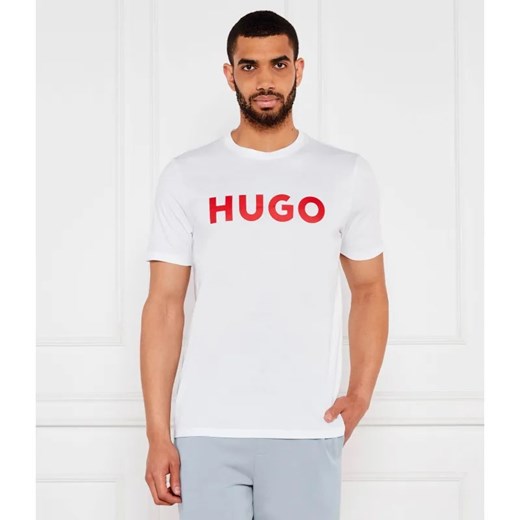 HUGO T-shirt Dulivio | Regular Fit ze sklepu Gomez Fashion Store w kategorii T-shirty męskie - zdjęcie 184357303
