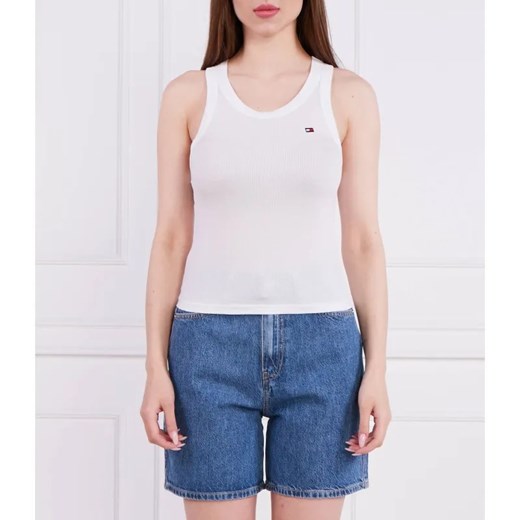 Tommy Hilfiger Top THXSM RIB TANK TOP | Regular Fit ze sklepu Gomez Fashion Store w kategorii Bluzki damskie - zdjęcie 184357330