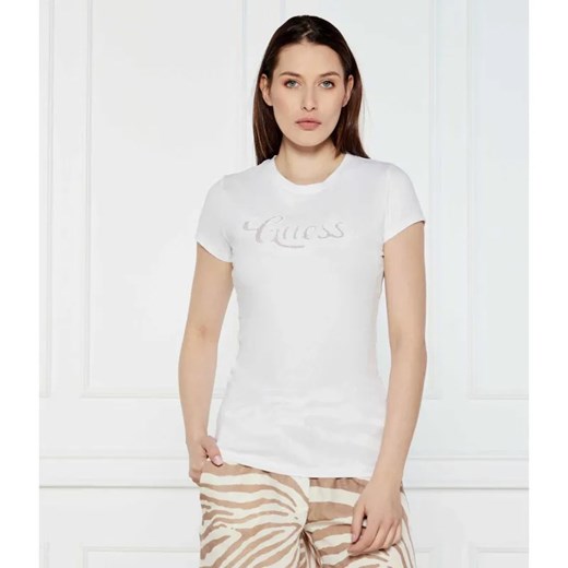 GUESS T-shirt | Slim Fit ze sklepu Gomez Fashion Store w kategorii Bluzki damskie - zdjęcie 184357333