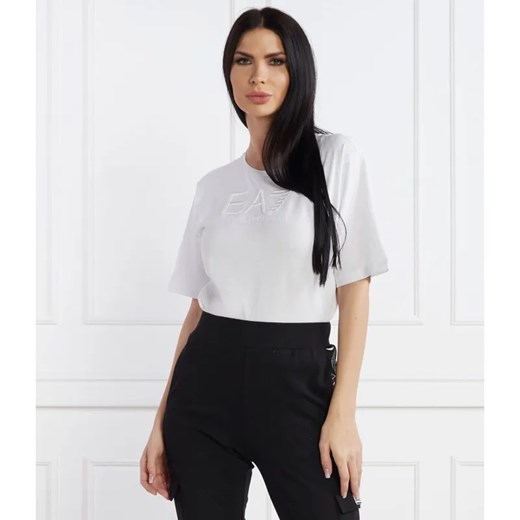 EA7 T-shirt | Regular Fit ze sklepu Gomez Fashion Store w kategorii Bluzki damskie - zdjęcie 184357381