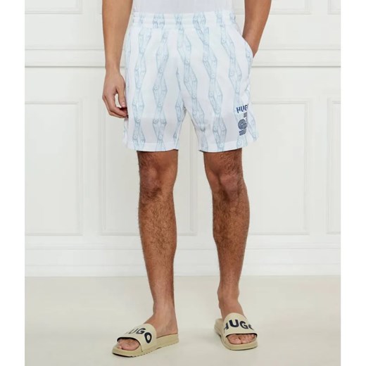 Hugo Blue Szorty Niteam | Regular Fit ze sklepu Gomez Fashion Store w kategorii Spodenki męskie - zdjęcie 184357400