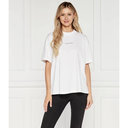 Calvin Klein Jeans T-shirt PHOTOPRINT | Boyfriend fit ze sklepu Gomez Fashion Store w kategorii Bluzki damskie - zdjęcie 184357422