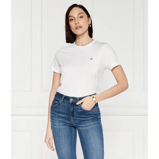 Gant T-shirt REG SHIELD | Regular Fit ze sklepu Gomez Fashion Store w kategorii Bluzki damskie - zdjęcie 184357581