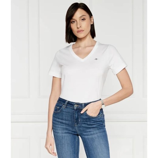 Gant T-shirt SHIELD | Regular Fit ze sklepu Gomez Fashion Store w kategorii Bluzki damskie - zdjęcie 184357612