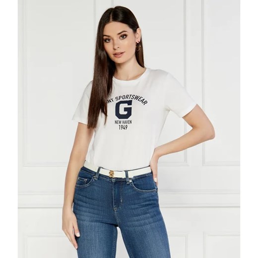 Gant T-shirt | Regular Fit ze sklepu Gomez Fashion Store w kategorii Bluzki damskie - zdjęcie 184357654