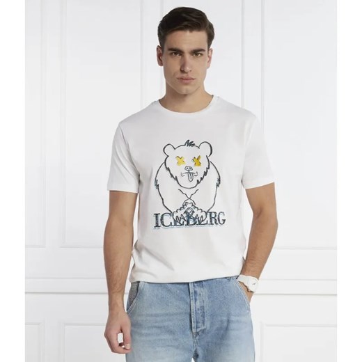Iceberg T-shirt | Regular Fit ze sklepu Gomez Fashion Store w kategorii T-shirty męskie - zdjęcie 184357684