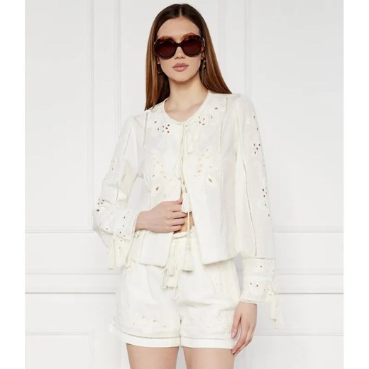 TWINSET Bluzka | Regular Fit | z dodatkiem lnu ze sklepu Gomez Fashion Store w kategorii Bluzki damskie - zdjęcie 184357693