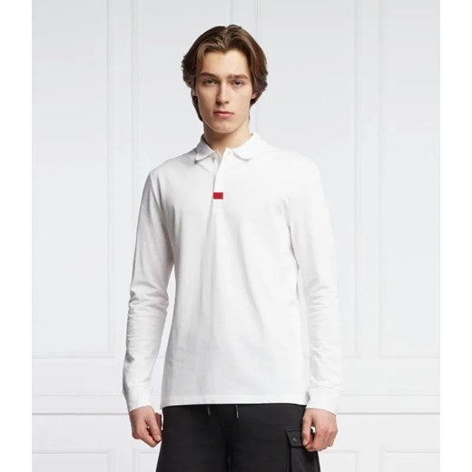 HUGO Polo Deresolo222 | Slim Fit | pique ze sklepu Gomez Fashion Store w kategorii T-shirty męskie - zdjęcie 184357721