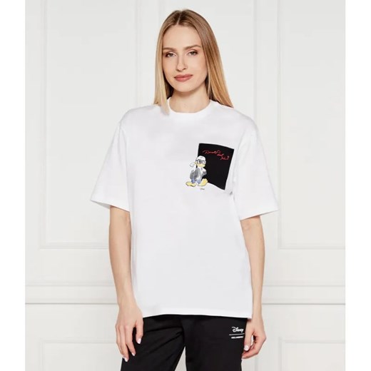 Karl Lagerfeld T-shirt Karl Lagerfeld x Disney | Relaxed fit ze sklepu Gomez Fashion Store w kategorii Bluzki damskie - zdjęcie 184357744