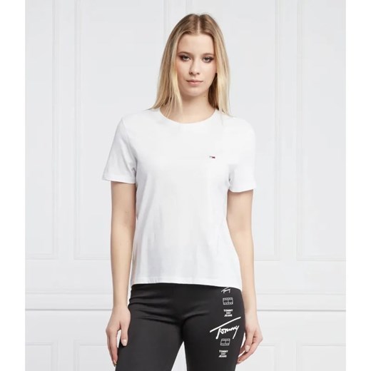 Tommy Jeans T-shirt | Regular Fit ze sklepu Gomez Fashion Store w kategorii Bluzki damskie - zdjęcie 184357764