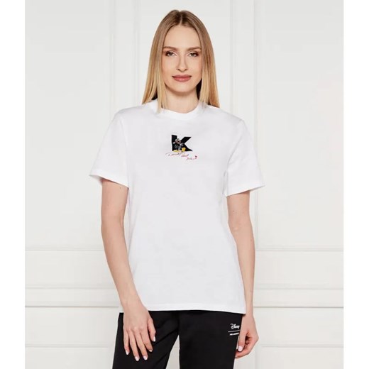 Karl Lagerfeld T-shirt Karl Lagerfeld x Disney | Regular Fit ze sklepu Gomez Fashion Store w kategorii Bluzki damskie - zdjęcie 184357783