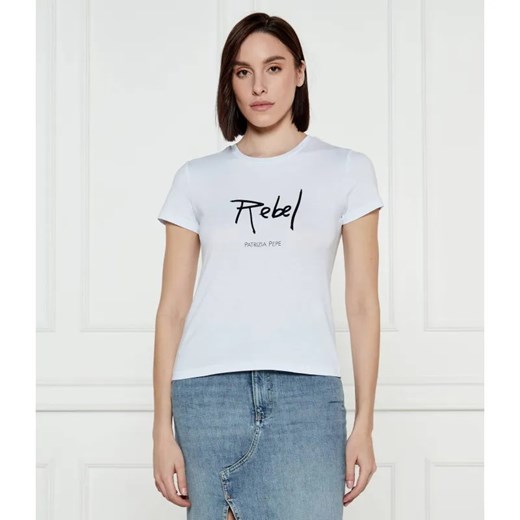 Patrizia Pepe T-shirt | Regular Fit ze sklepu Gomez Fashion Store w kategorii Bluzki damskie - zdjęcie 184357890