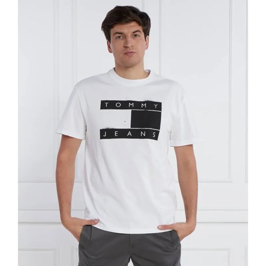 Tommy Jeans T-shirt TJM CLSC SPRAY FLAG | Regular Fit Tommy Jeans XL okazja Gomez Fashion Store