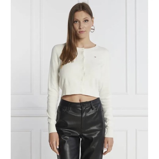 Tommy Jeans Kardigan | Cropped Fit ze sklepu Gomez Fashion Store w kategorii Swetry damskie - zdjęcie 184358251