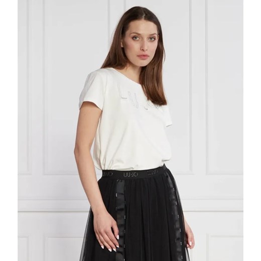 Liu Jo Sport T-shirt | Regular Fit ze sklepu Gomez Fashion Store w kategorii Bluzki damskie - zdjęcie 184358264
