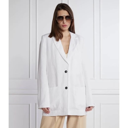 Tommy Hilfiger Lniana marynarka | Relaxed fit ze sklepu Gomez Fashion Store w kategorii Marynarki damskie - zdjęcie 184358281