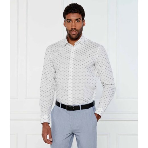 HUGO Koszula Valerio | Modern fit | z dodatkiem lnu ze sklepu Gomez Fashion Store w kategorii Koszule męskie - zdjęcie 184358292