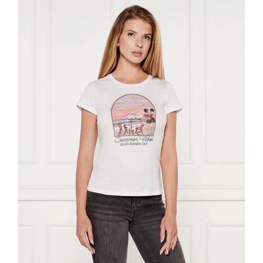 Liu Jo T-shirt | Regular Fit ze sklepu Gomez Fashion Store w kategorii Bluzki damskie - zdjęcie 184358294