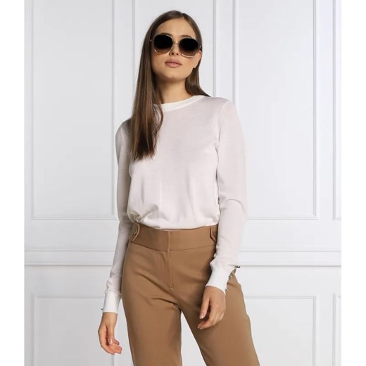 Michael Kors Wełniany sweter MERINO BUTTON | Regular Fit ze sklepu Gomez Fashion Store w kategorii Swetry damskie - zdjęcie 184358372