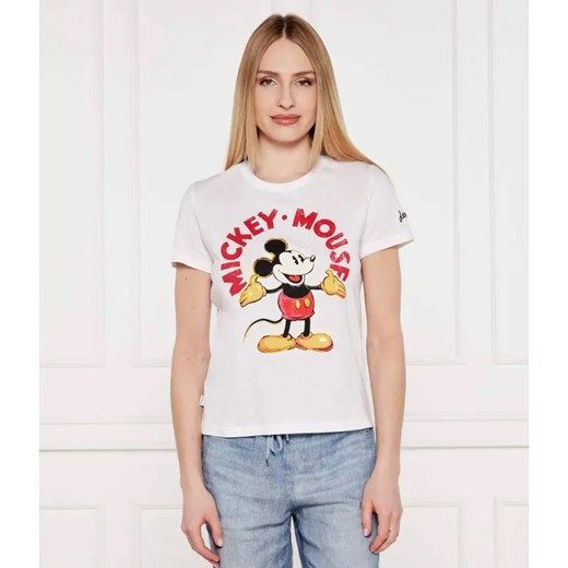 Desigual T-shirt MICKEY MOUSE | Desigual x Disney | Regular Fit ze sklepu Gomez Fashion Store w kategorii Bluzki damskie - zdjęcie 184358403