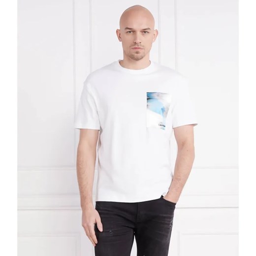 Calvin Klein T-shirt Glitch | Regular Fit ze sklepu Gomez Fashion Store w kategorii T-shirty męskie - zdjęcie 184358424