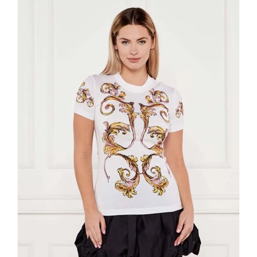 Versace Jeans Couture T-shirt | Slim Fit ze sklepu Gomez Fashion Store w kategorii Bluzki damskie - zdjęcie 184358510
