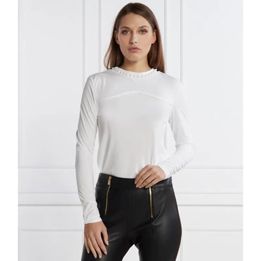 Karl Lagerfeld Bluzka lslv embellished | Regular Fit ze sklepu Gomez Fashion Store w kategorii Bluzki damskie - zdjęcie 184358533