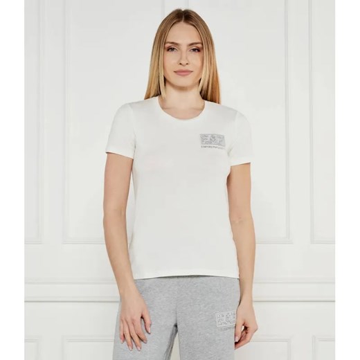 EA7 T-shirt | Regular Fit ze sklepu Gomez Fashion Store w kategorii Bluzki damskie - zdjęcie 184358550